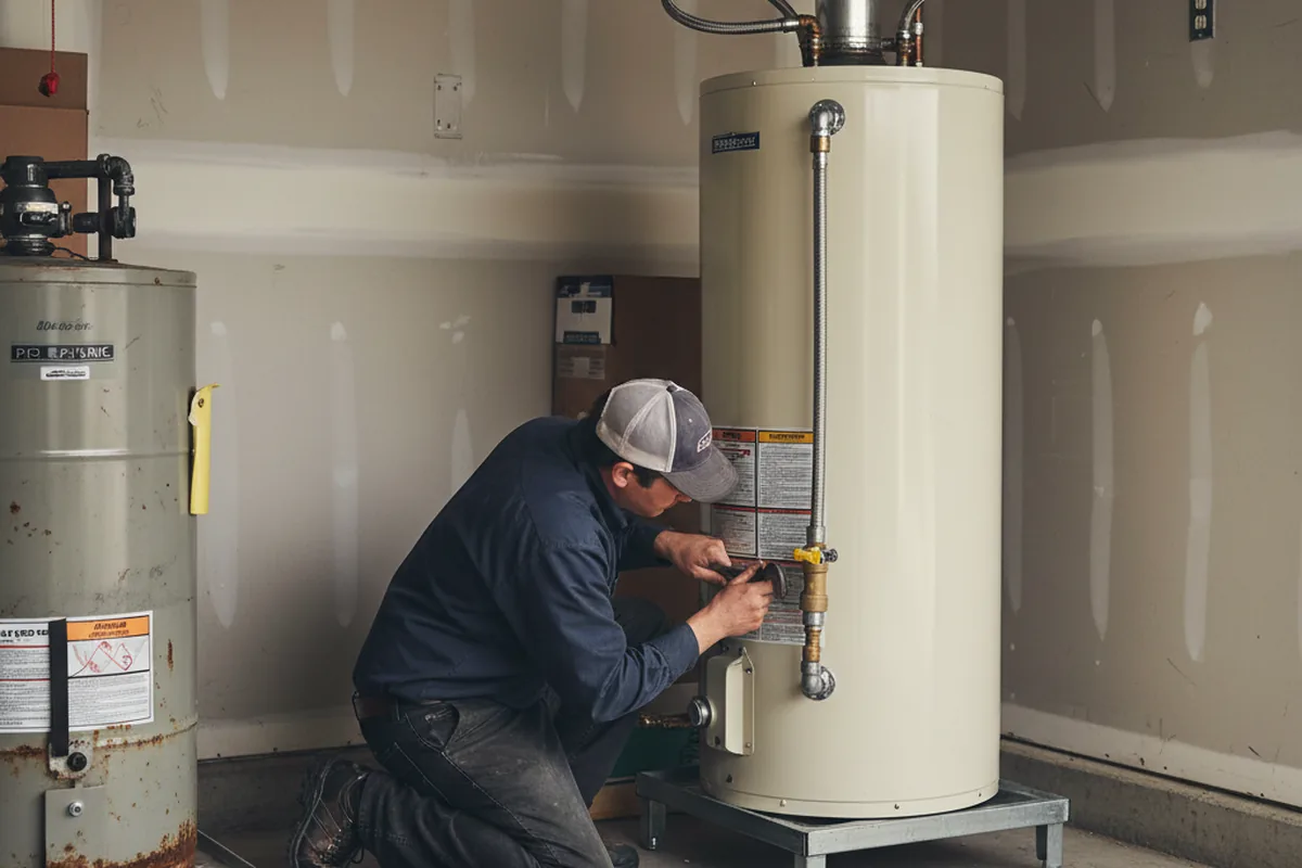 Water heater and shutoff valve replacement in Spring Hope